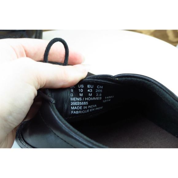 Bostonian Shoes Sz 10 M Black Derby Oxfords Leather Men 14885‎ main image 5